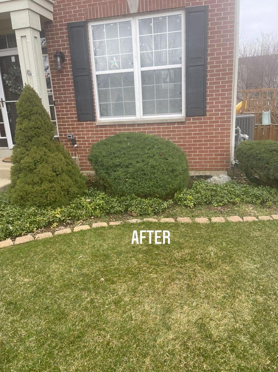 Lawn care and landscaping work by Henry’s Lawn Care in Rockford, IL