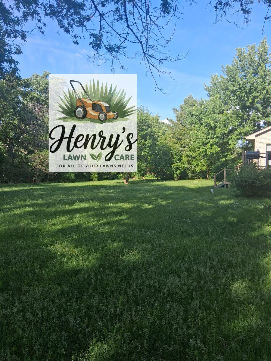 Lawn care and landscaping work by Henry’s Lawn Care in Rockford, IL