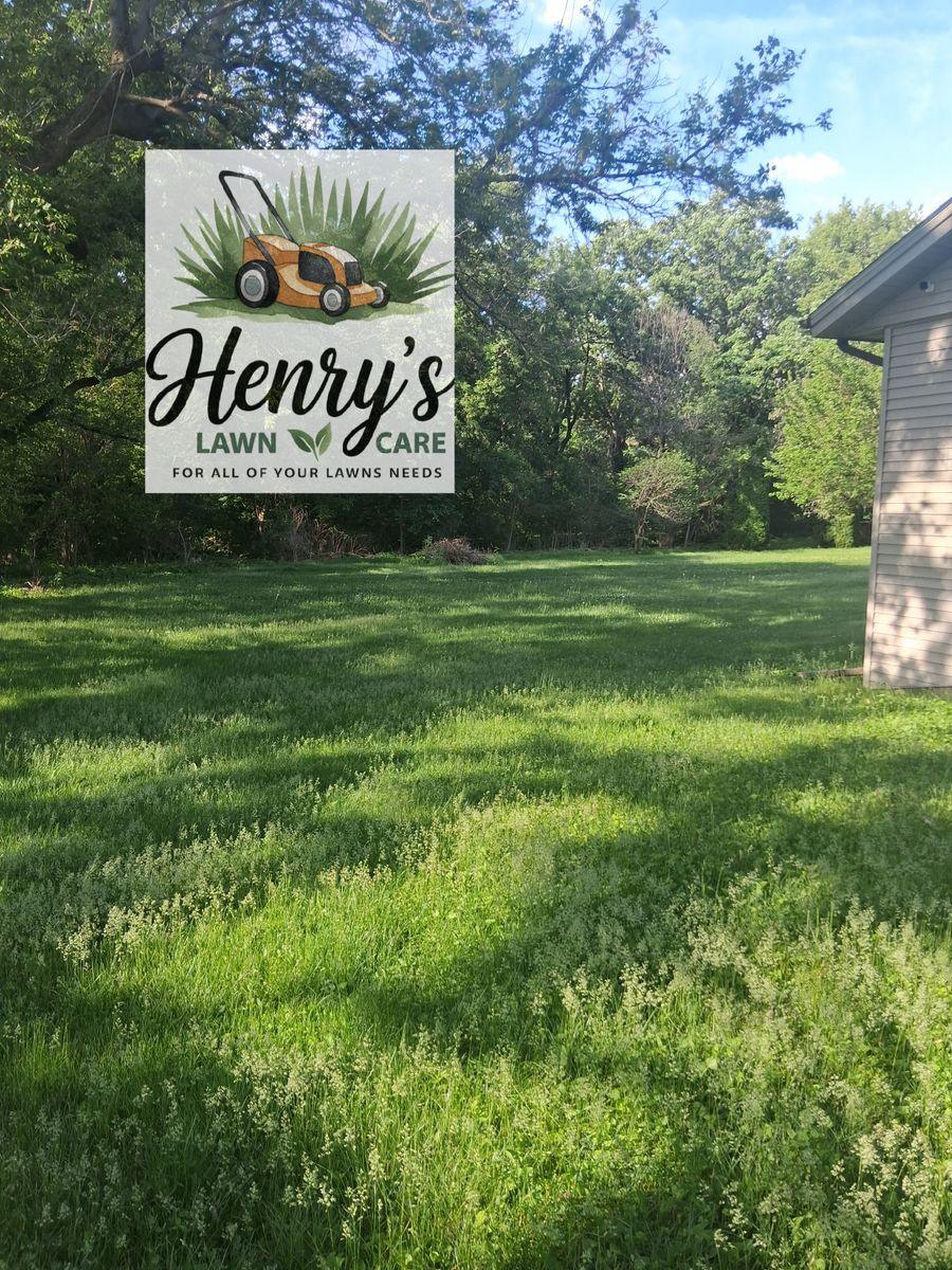Lawn care and landscaping work by Henry’s Lawn Care in Rockford, IL