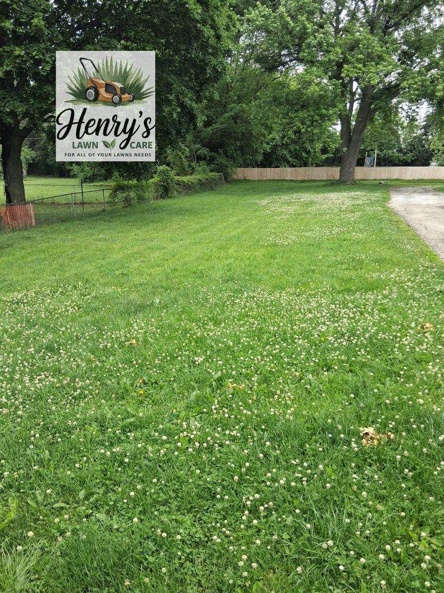 Lawn care and landscaping work by Henry’s Lawn Care in Rockford, IL