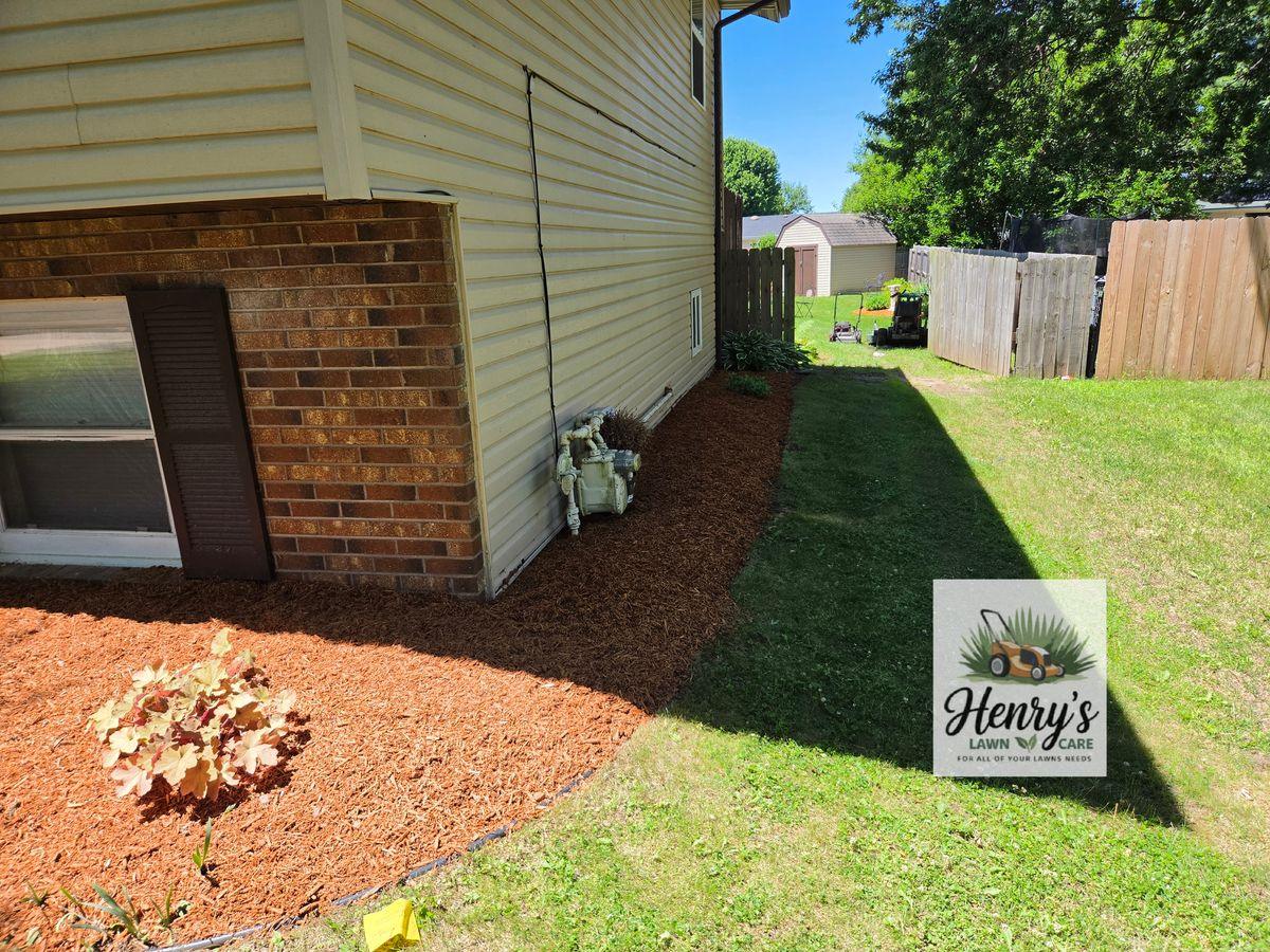 Lawn care and landscaping work by Henry’s Lawn Care in Rockford, IL